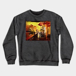 Balcony Cafe Crewneck Sweatshirt